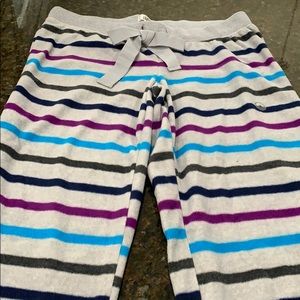 Gray striped pajama pants. Never been worn.
